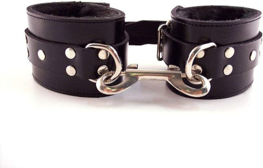 Rouge Black Fur Wrist Cuffs Rouge