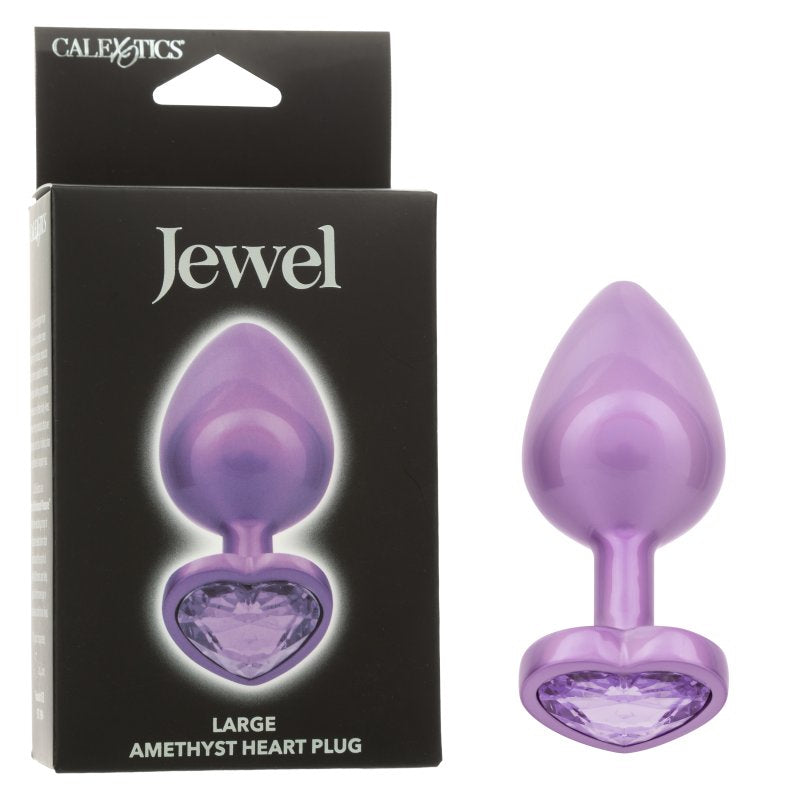 Calexotics Jewel Large Amethyst Heart Plug Calexotics