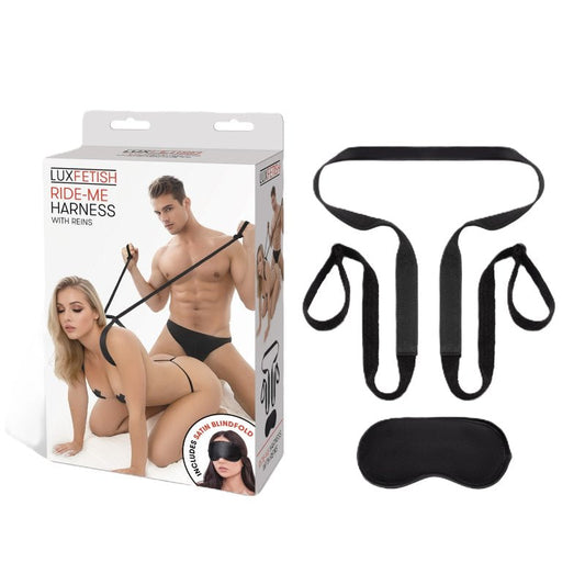 Lux Fetish Ride-Me Harness With Reins Bondage Gear Electric Eel, Inc