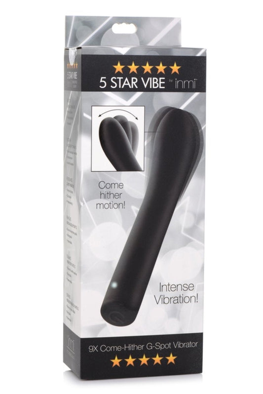 XR Brands Inmi Shegasm 5 Star Come Hither G-Spot Vibrator - Black XR Brands