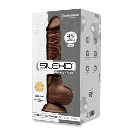 Silexd 9.5" Model 1 Brown Dildo Adrien Lastic