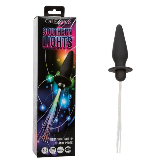 Calexotics Southern Lights™ Vibrating Light Up Anal Probe - Black Calexotics