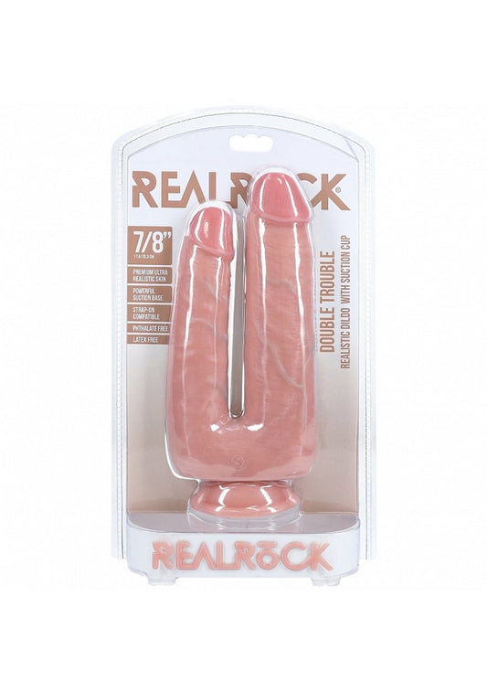 RealRock 7"/8" Double Trouble Dildo Shots