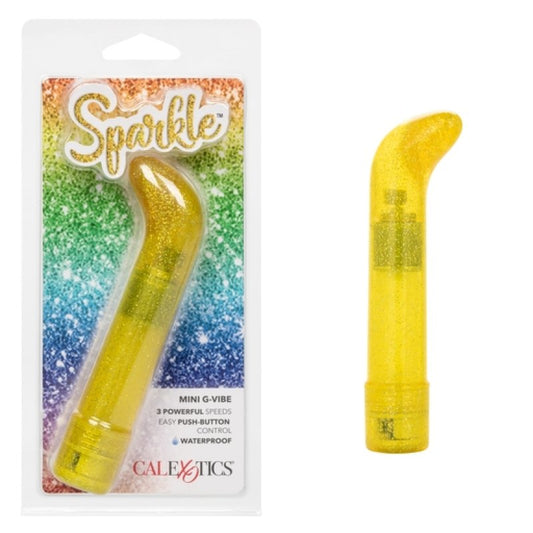 Calexotics Sparkle Mini G-Vibe - Yellow Calexotics