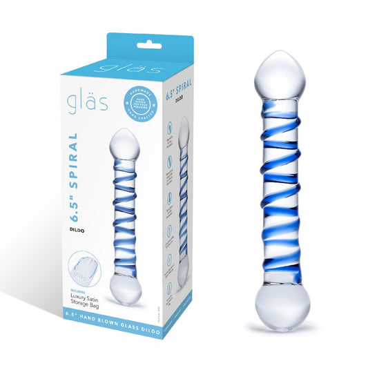 Glas 6.5" Spiral Dildo Electric Eel, Inc