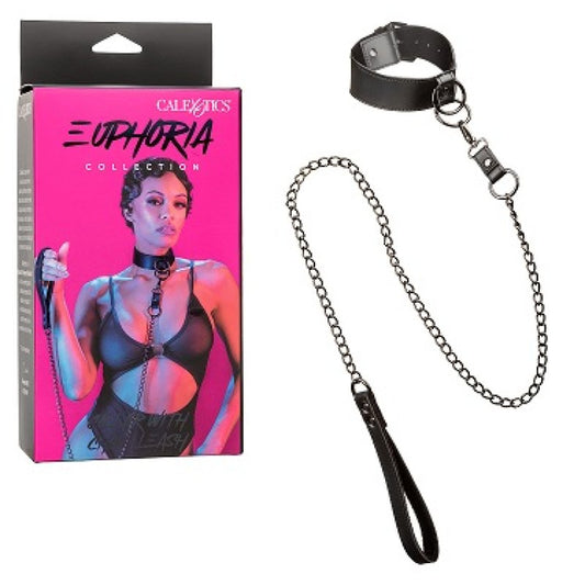 Euphoria Collection Collar With Chain Leash Calexotics