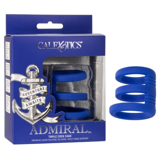 Calexotics Admiral Triple Cock Cage Cock Ring Calexotics