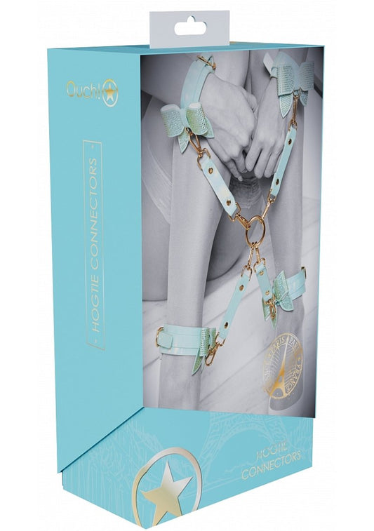 Ouch! Paris Collection - Hogtie Connectors Blue Bondage Gear Shots