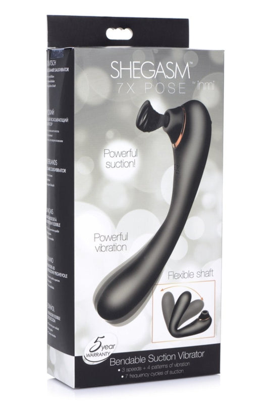 XR Brands Inmi Shegasm 7X Pose Bendable Suction Vibrator XR Brands