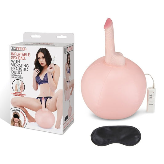 Lux Fetish Inflatable Sex Ball With Vibrating Realistic Dildo Machine Electric Eel, Inc