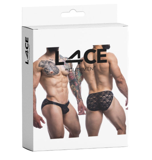 Cut For Men L4ce Bikini Bulge Black - X-Large Apparel Cut For Men