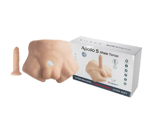 Silexd Apollo S Liquid Silicone Half Torso + 7" Dildo Flesh Masturbator Adrien Lastic