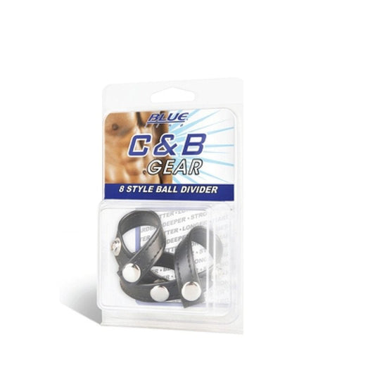 Blue Line 8 style ball divider Cock Ring Electric Eel, Inc