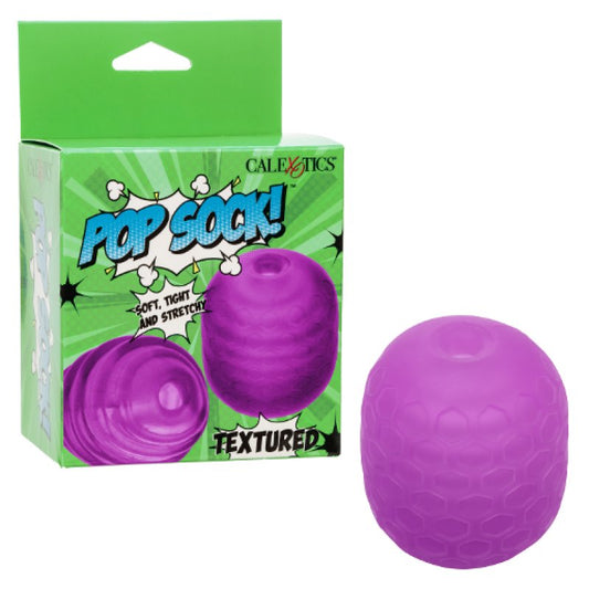 Pop Sock™ Pop Sock Textured - Purple Masturbator Calexotics