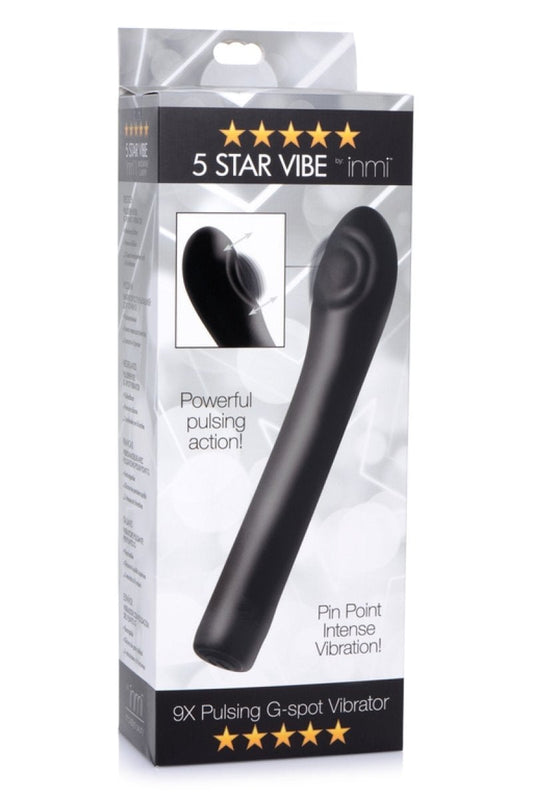 XR Brands Inmi 5 Star 9X Pulsing G-Spot Vibe - Black XR Brands