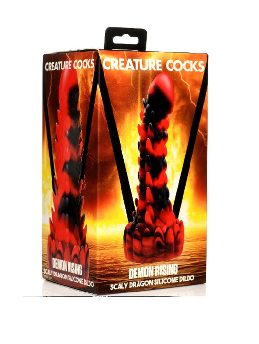 Creature Cocks Demon Rising Scaly Dragon Silicone Dildo XR Brands
