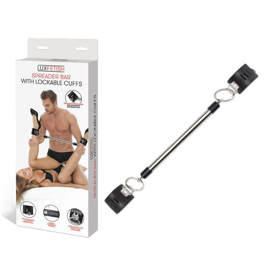 Lux Fetish Spreader Bar With Lockable Cuffs Electric Eel, Inc