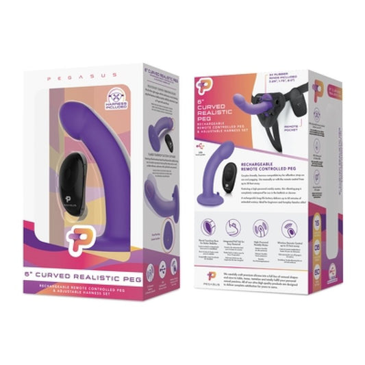 Pegasus 6" Wireless Remote Control Curved Realistic Peg With Harness Electric Eel, Inc