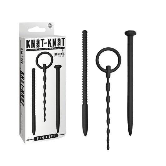 Excellent Power Knot-Knot Silicone Urethral Plug Set Bondage Gear (636295) Excellent Power
