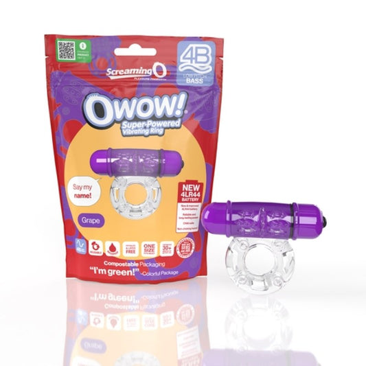 Screaming O 4B OWow - Grape Cock Ring Screaming O