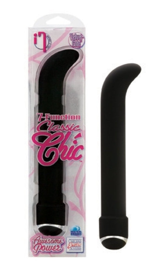 Calexotics 7 Function Classic Chic "G" - Black 6.25" Vibrator Calexotics