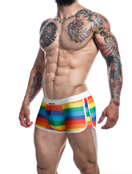 Cut For Men Athletic Trunk-Rainbow-L Apparel Cut For Men