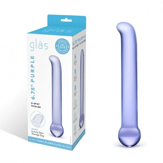 Glas 6.75" Purple G-Spot Tickler Dildo Electric Eel, Inc