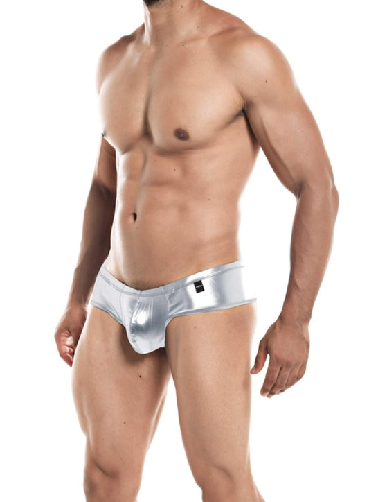 Cut For Men High Cut Cheeky Brief Silver Small Apparel Cut For Men