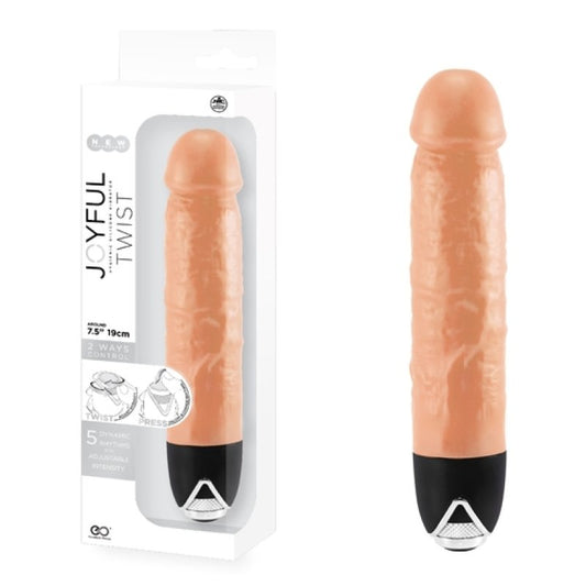 Excellent Power Joyful Twist Flesh 7 inch vibrator - ClubX Australia