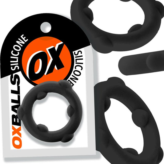 Oxballs Spinner single silicone ring Black OXBalls