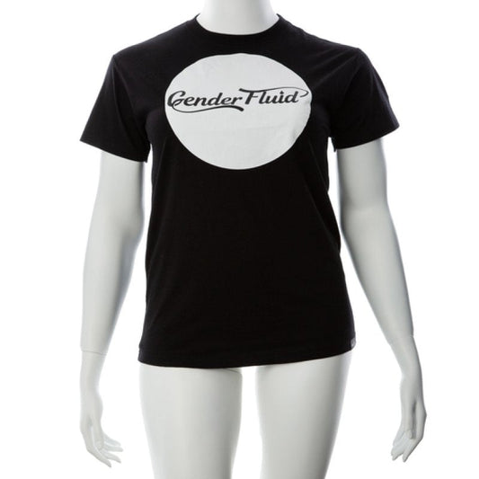 Gender Fluid Logo Tee Shirt XL Black - ClubX Australia
