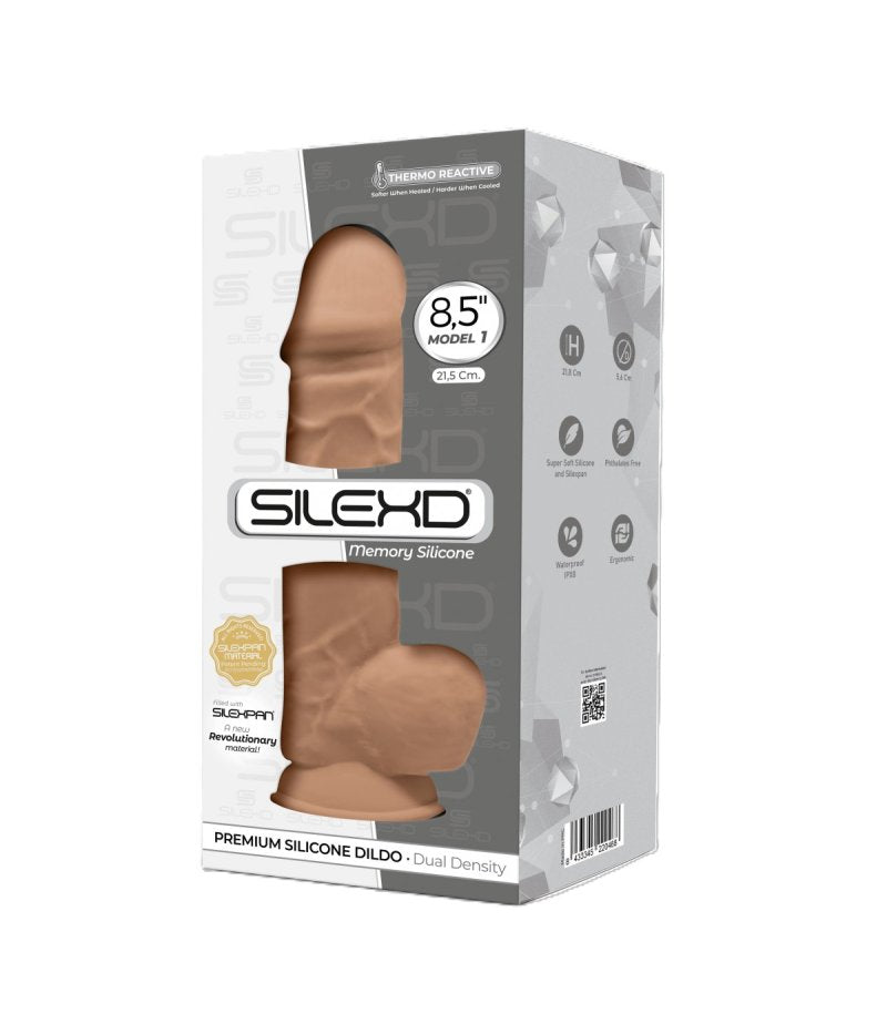 Silexd 8.5 Inch Caramel Thermo-Reactive Realistic Dildo - ClubX Australia