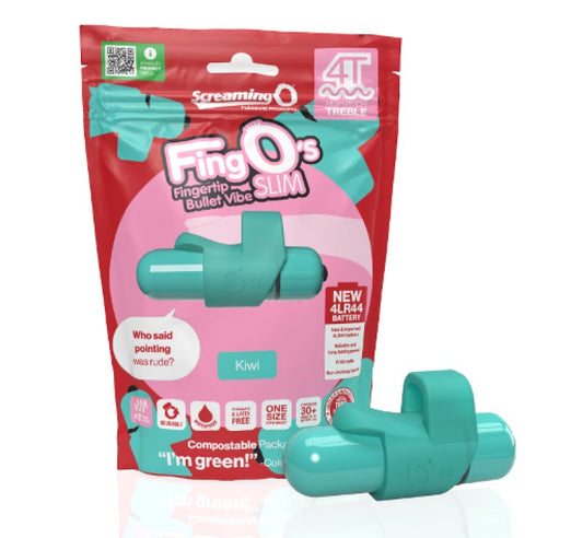 Screaming O 4T FingO Slim Kiwi Finger Vibrator - ClubX Australia