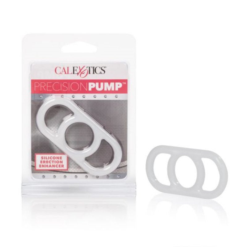 Precision Pump Silicone Erection Enhancer - Clear Cock Ring Calexotics