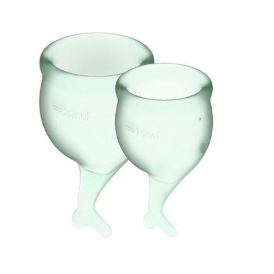 Satisfyer Menstrual Cups Satisfyer Feel Secure Menstrual Cup (Light Green) Lubricant Satisfyer