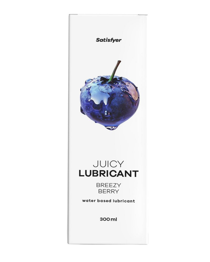 Satisfyer Juicy Lubricant 300 ml Breezy Berry - Blueberry Scented Water Based Lubricant - 300 ml Bottle Satisfyer