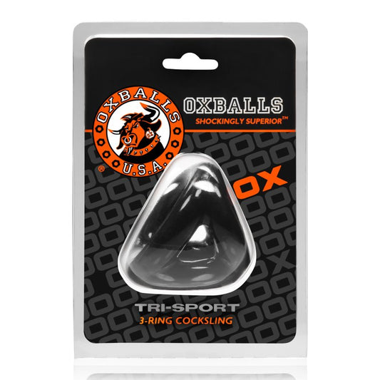 Oxballs Tri-Sport 3-ring 3-sized cock & ball sling plus+SILICONE™ special edition Night OXBalls