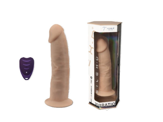 Silexd 7" Model 2 Motor + LRS Flesh Dildo Adrien Lastic