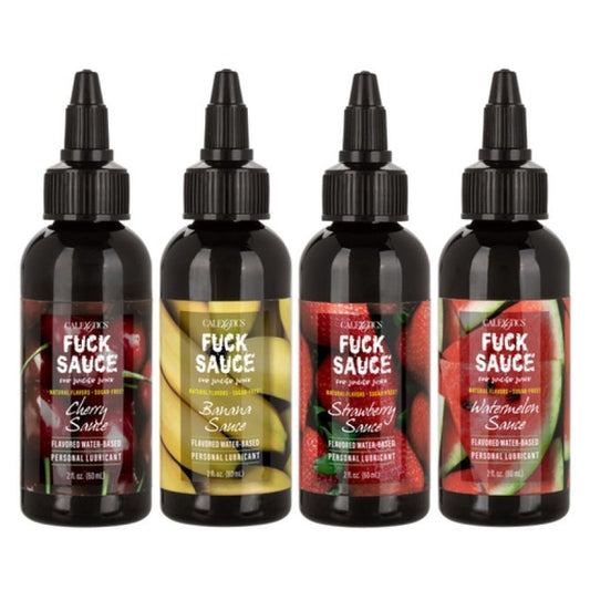 Fuck Sauce Flavored Water-Based Personal Lubricant Variety Pack 2oz Calexotics
