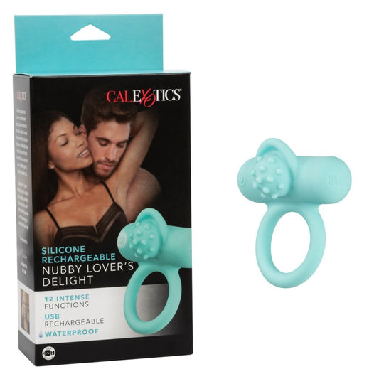 Calexotics Silicone Rechargeable Nubby Lover’s Delight Cock Ring Calexotics