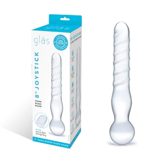 Glas 8" Joystick Clear Dildo Electric Eel, Inc