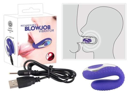 You2Toys Blowjob Vibrator clip-on mouth attachment - ClubX Australia