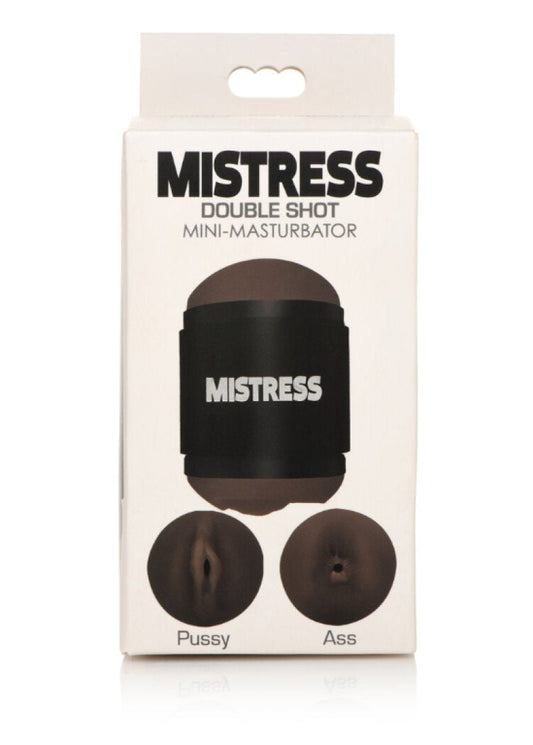 Mistress Double Shot Mini Masturbators Pussy & Ass Dark Tone Curve Toys