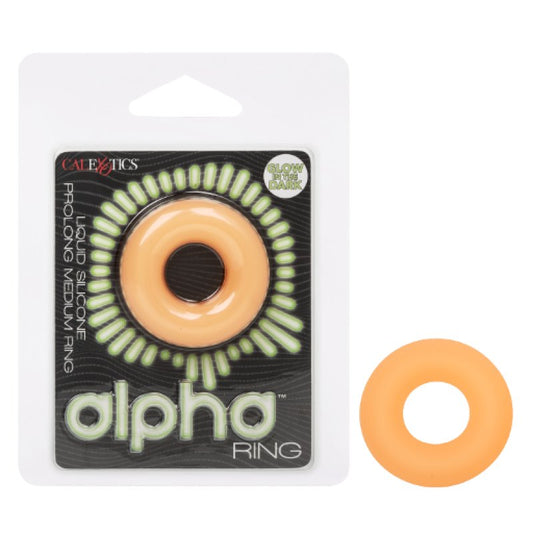 Alpha Liquid Silicone Glow-In-The-Dark Prolong Medium Ring Calexotics
