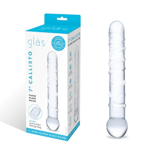 Glas 7" Callisto Clear Dildo Electric Eel, Inc