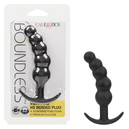Boundless Vibrating X5 Beaded Curve Plug Calexotics