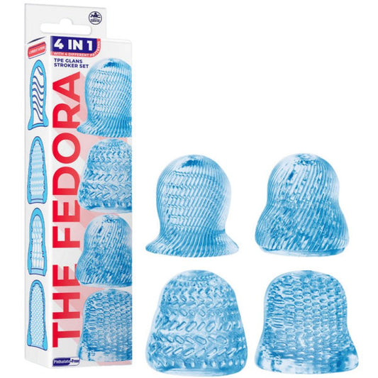 Excellent Power The Fedora 4 Set Masturbator Sleeves Blue Cock Ring Excellent Power