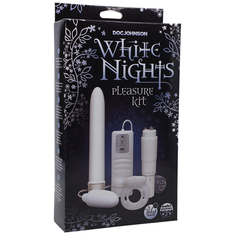 Doc Johnson White Nights Pleasure Kit, 4-piece vibrator set - ClubX Australia