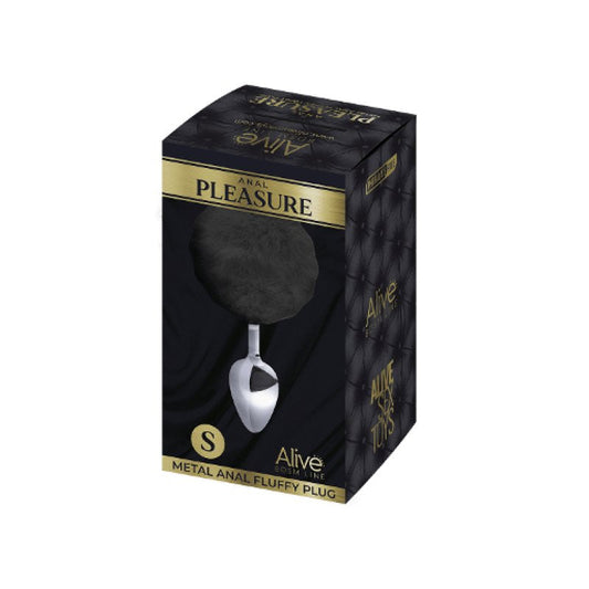 Alive Metal Fluffy Plug Black S Adrien Lastic