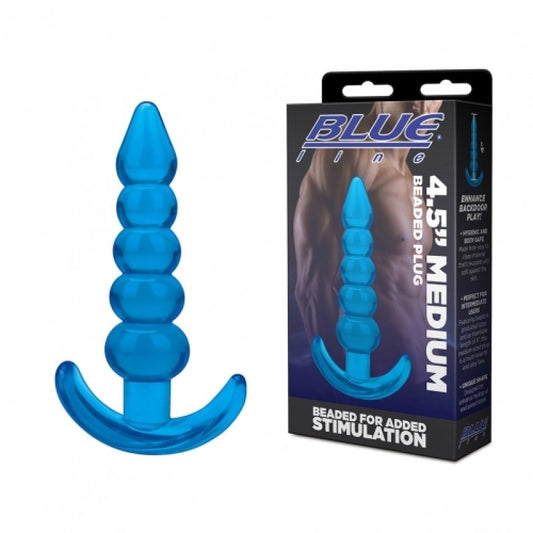 Blue Line 4.5" Medium Beaded Plug Electric Eel, Inc